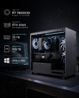 ПК для работы с графикой R7 7800X3D / RTX 5060 / 32 Гб / SSD 512 Гб / Win 11 Pro